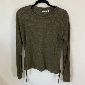 So waffle knit top